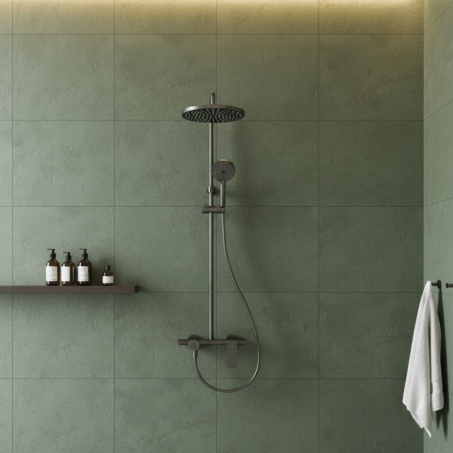 Colonne de douche multi-jet 3 Voies - Gris mat