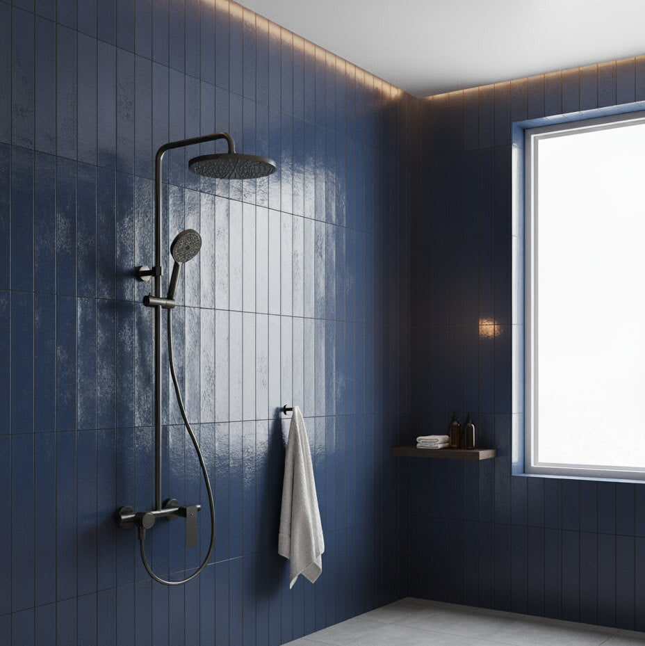 Colonne de douche multi-jet 3 Voies - Gris mat
