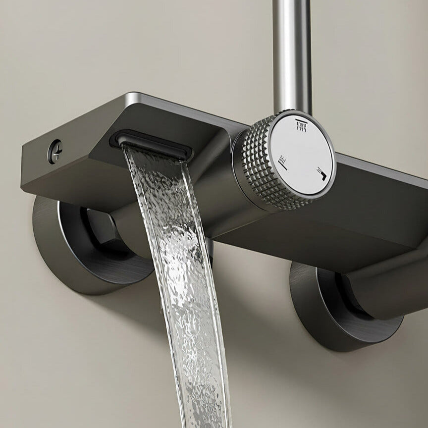 Colonne de douche multi-jet 3 Voies - Gris mat