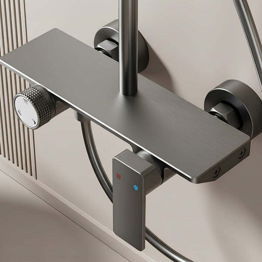 Colonne de douche multi-jet 3 Voies - Gris mat