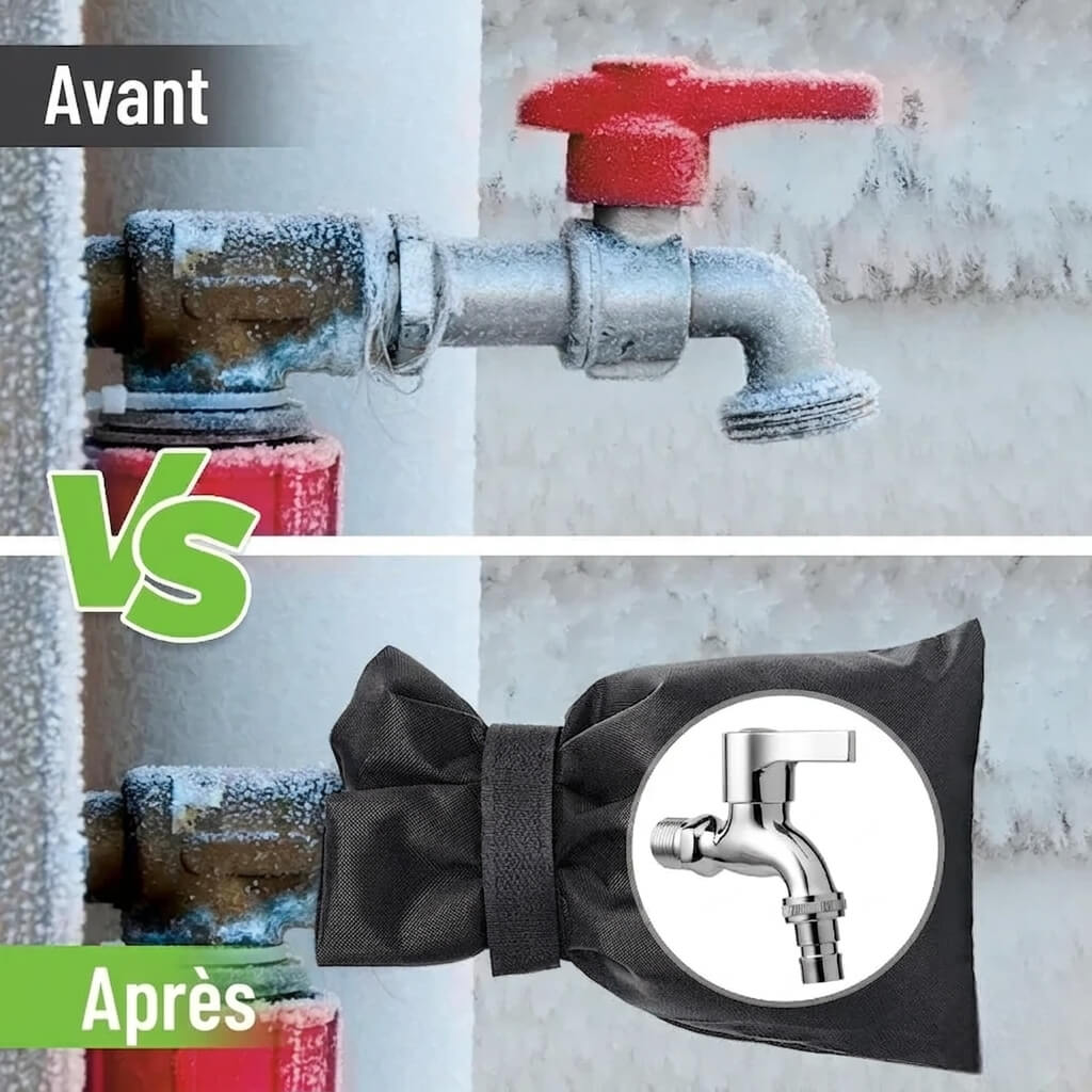 Protection thermique pour robinet extérieur - Noir