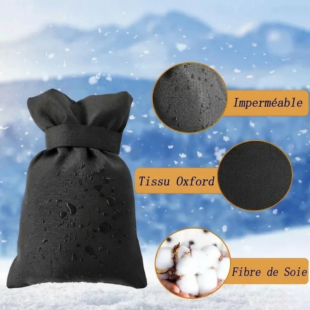 Protection thermique pour robinet extérieur - Noir