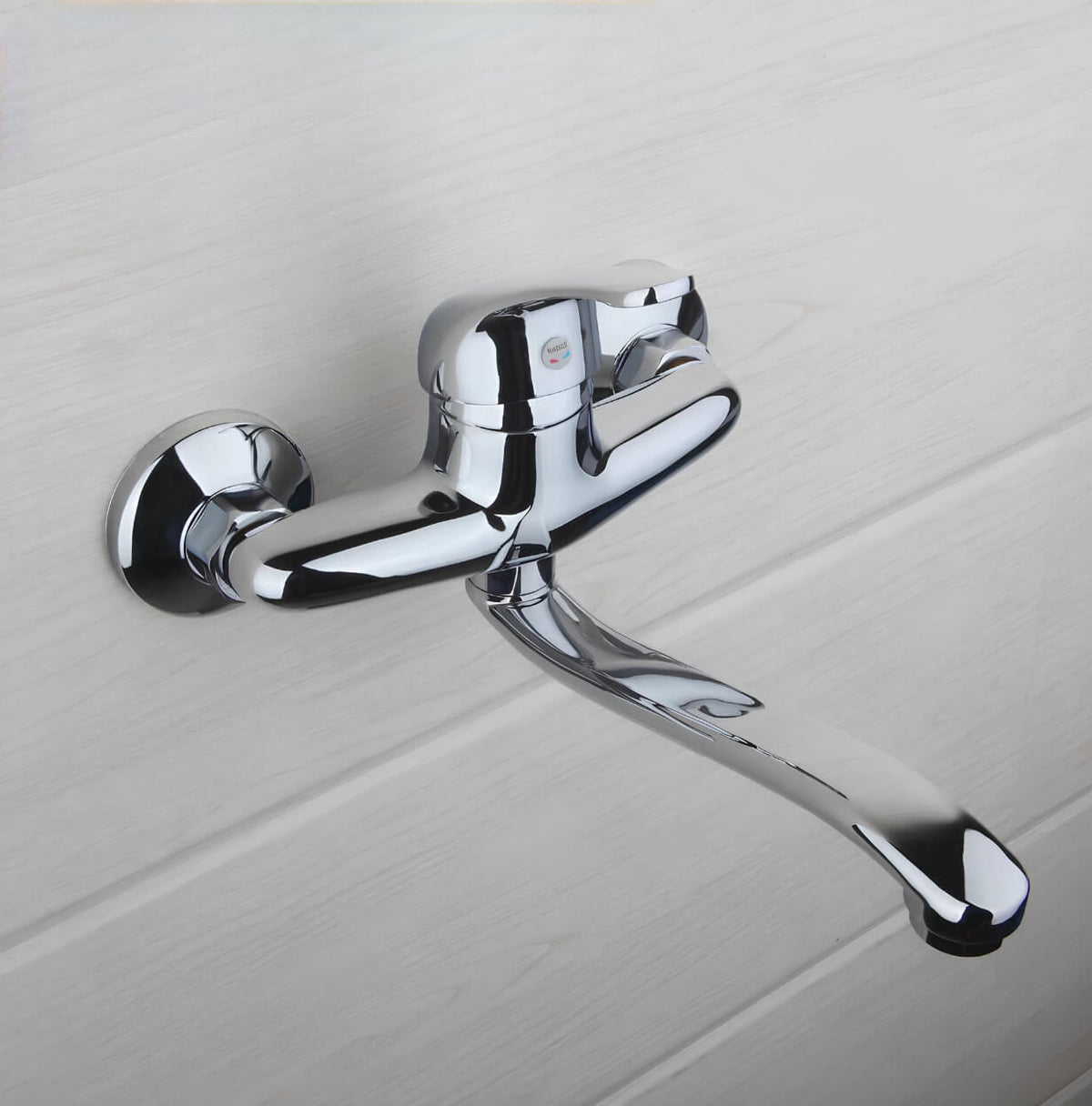 Robinet baignoire mural - design contemporain - Chrome