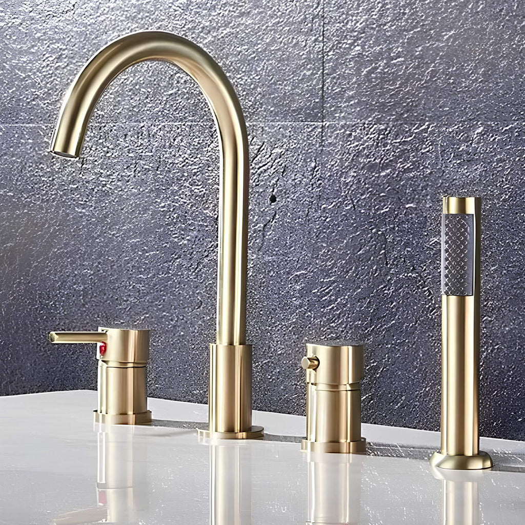 Robinet baignoire prestige - Or et Noir