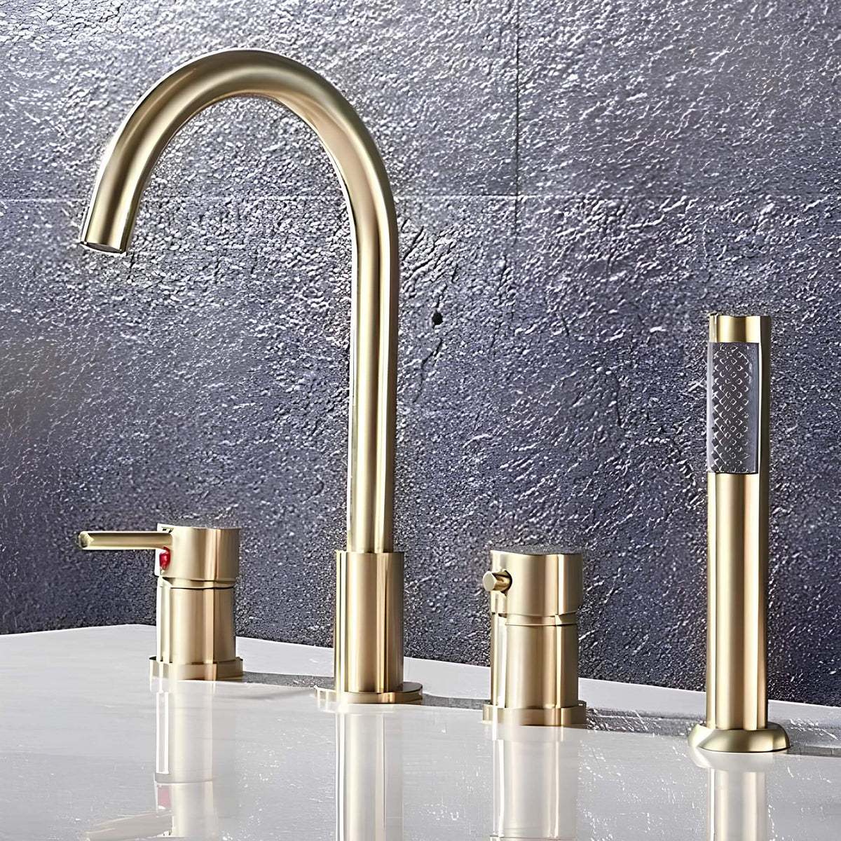 Robinet baignoire prestige - Or et Noir