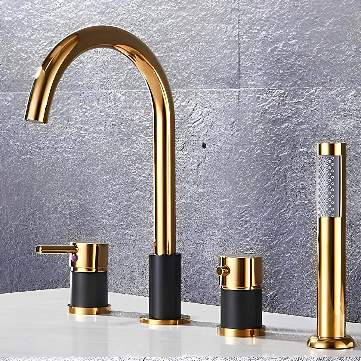Robinet baignoire prestige - Or Brossé