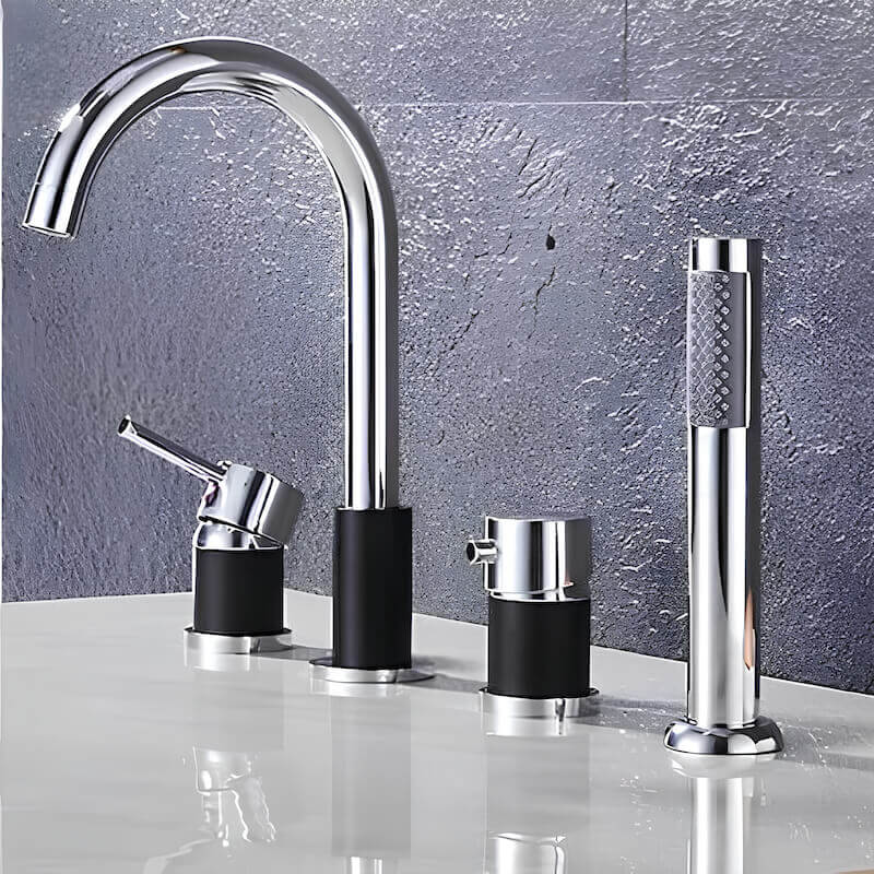Robinet baignoire prestige - Chrome et Noir