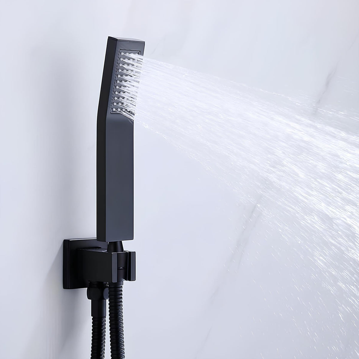 Robinet baignoire rectangle - design - Noir