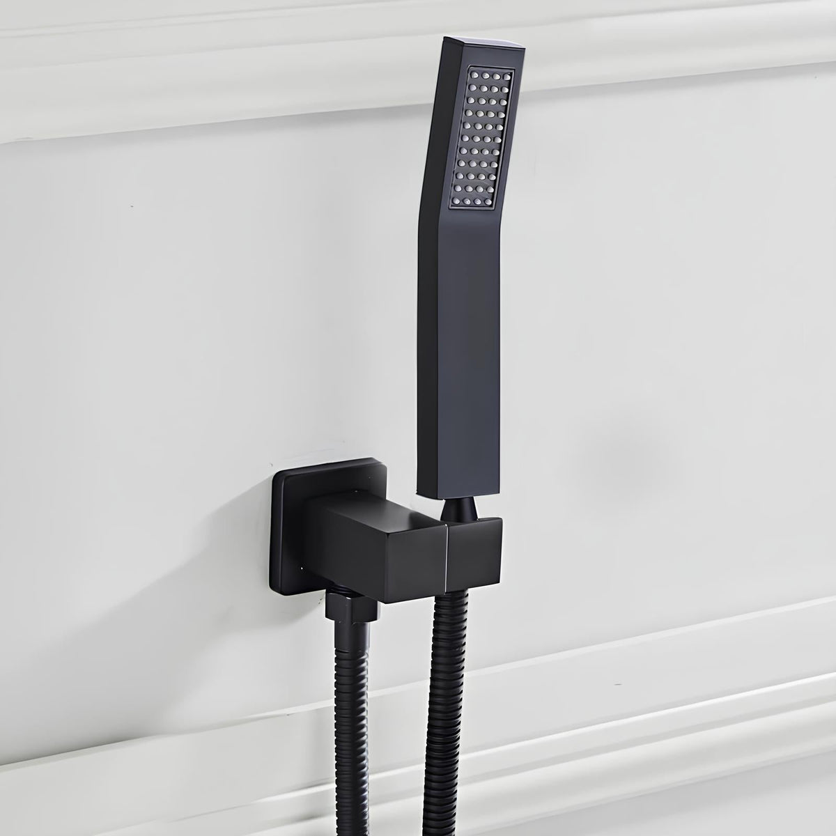 Robinet baignoire rectangle - design - Noir