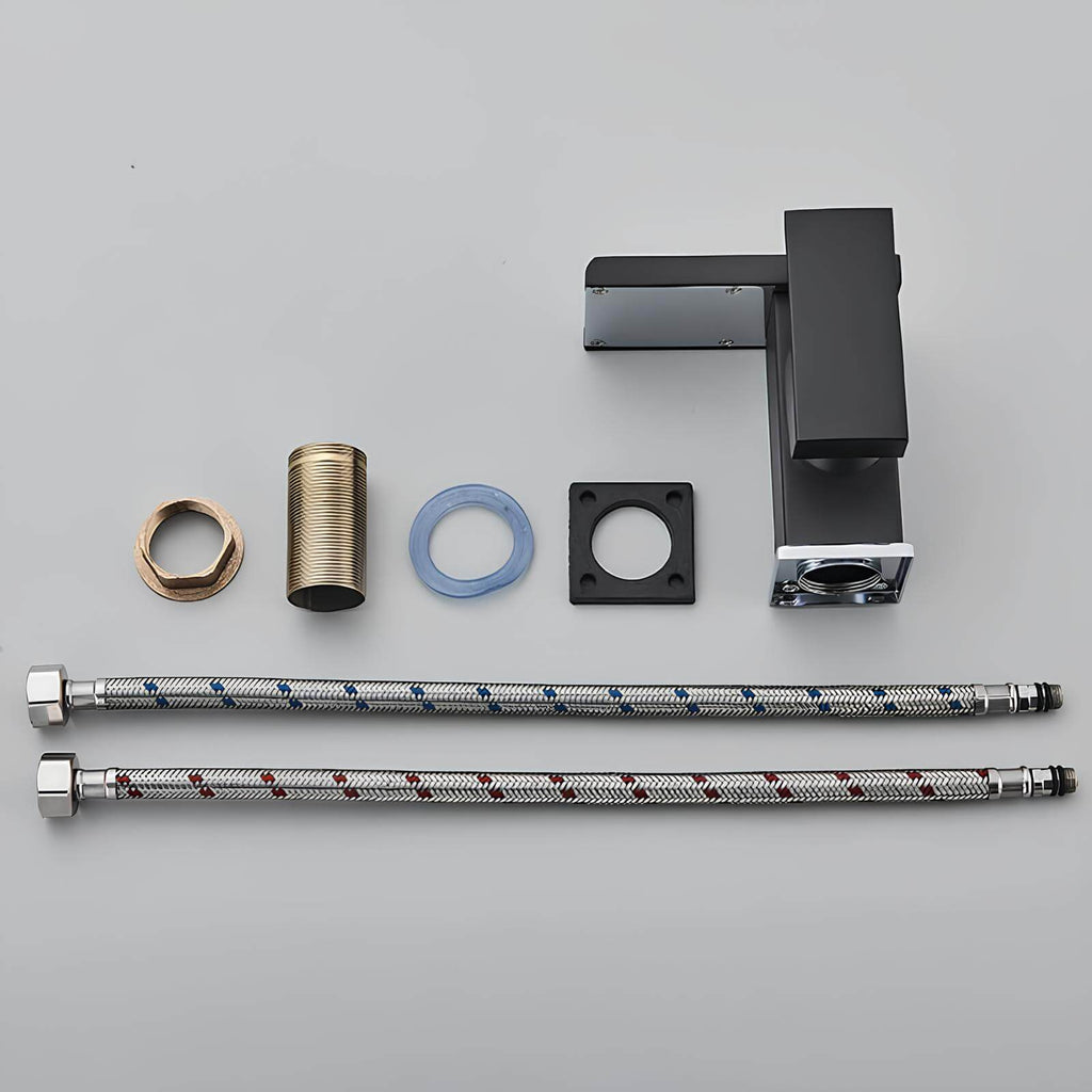 Robinet cascade - LED autonome - Blanc et Or