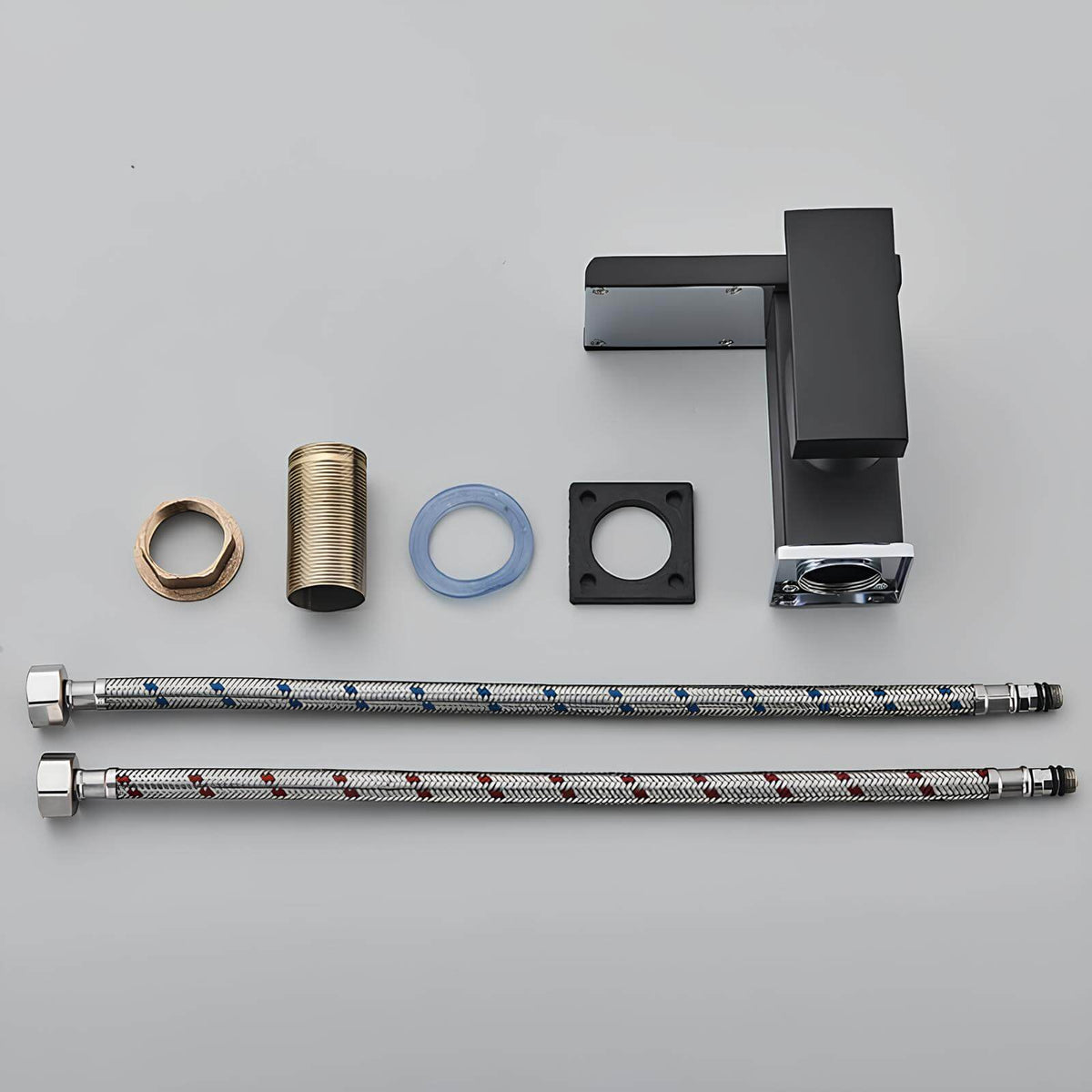 Robinet cascade - LED autonome - Blanc et Or