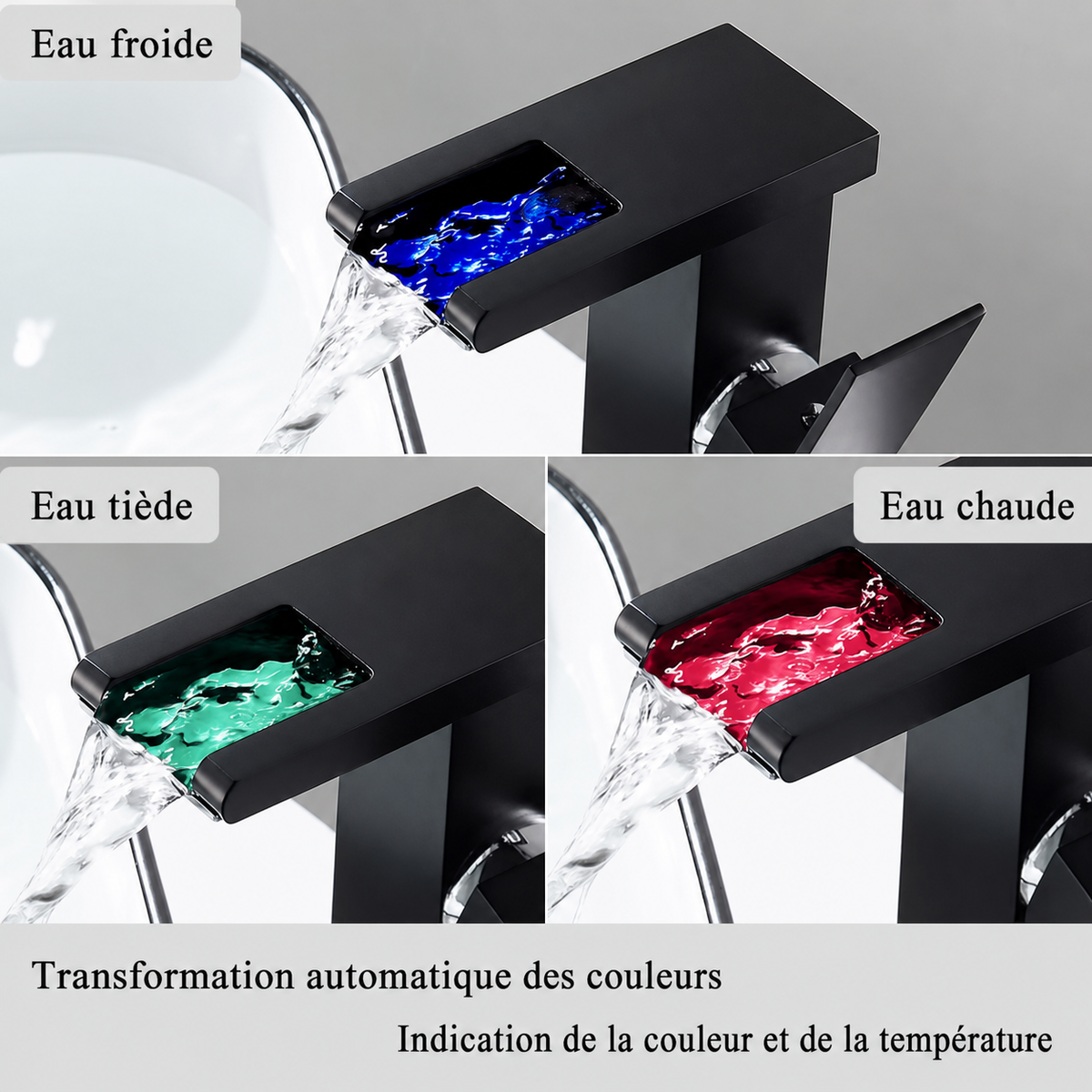 Robinet cascade - LED autonome