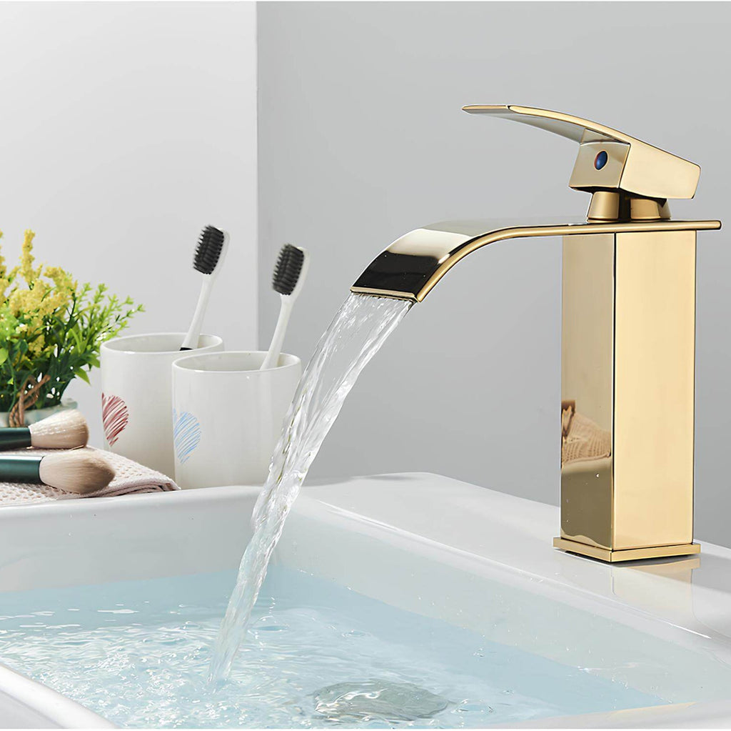 Robinet cascade lavabo - Style classique - Chrome