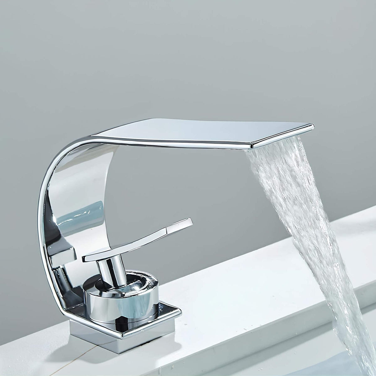 Robinet cascade design extra-fin - Blanc