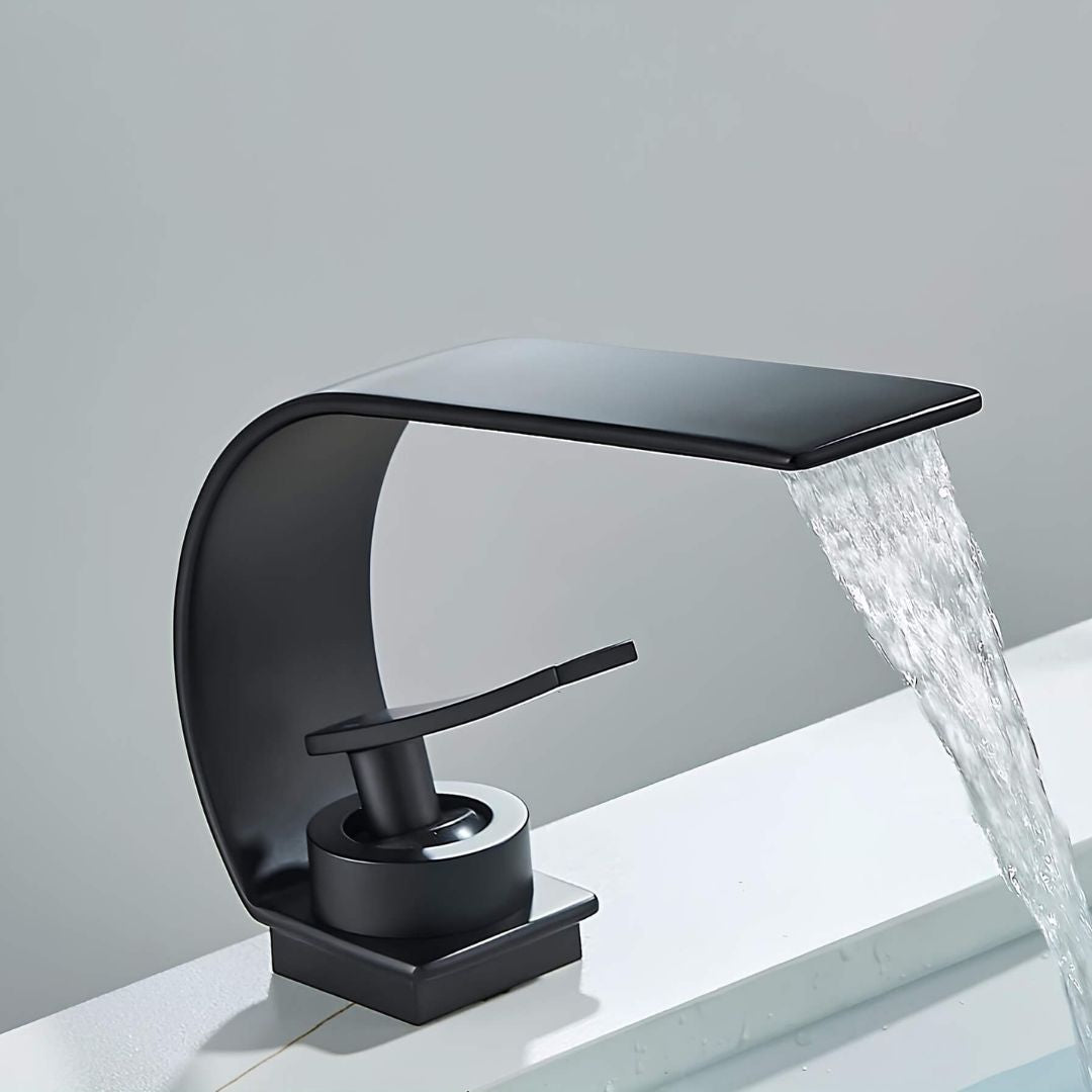 Robinet cascade design extra-fin - Noir