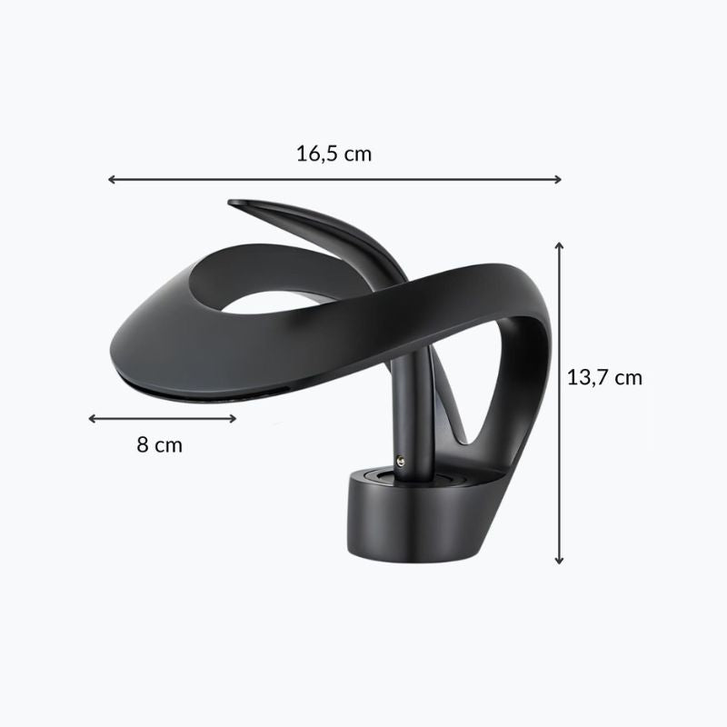 Robinet cascade pour lavabo - Gris mat