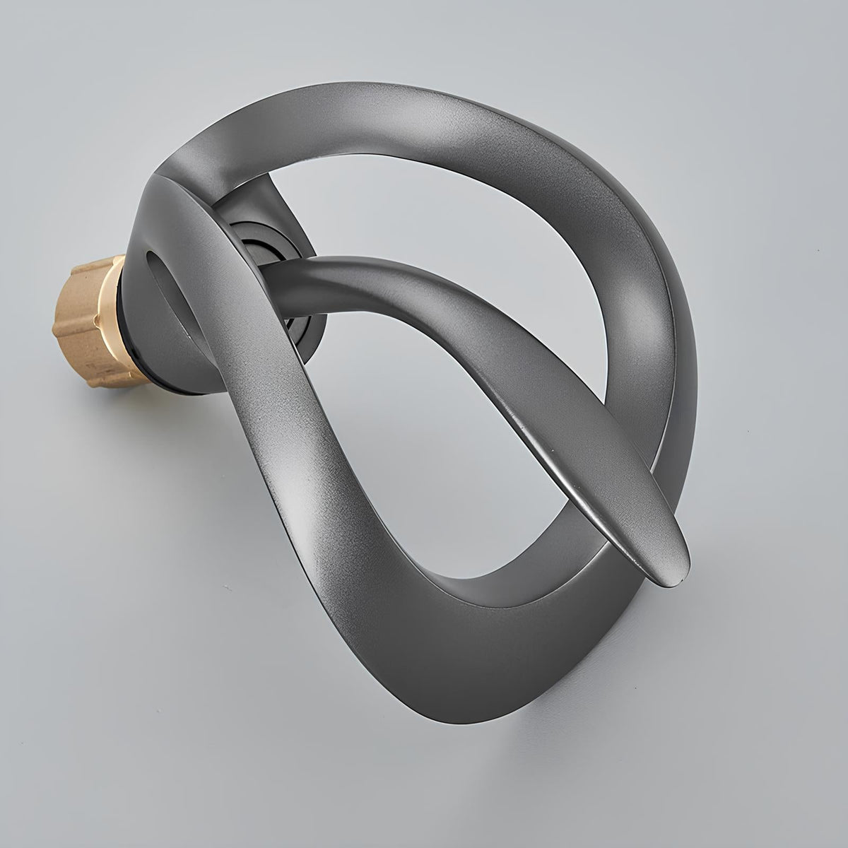 Robinet cascade pour lavabo - Gris mat