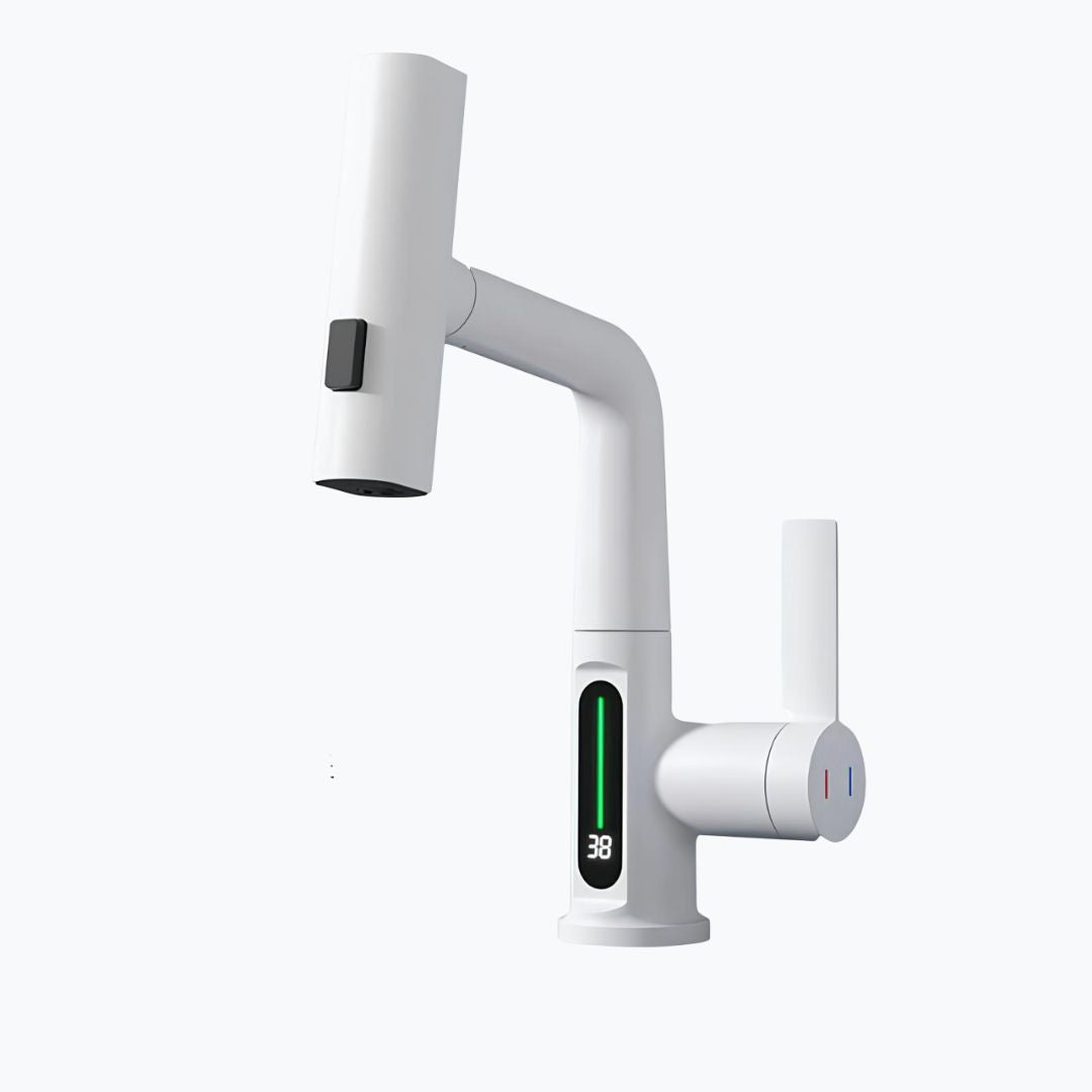 Robinet douchette avec affichage digital - Chrome