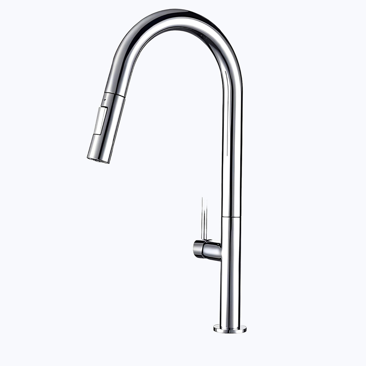 Robinet de cuisine avec douchette extractible design - Gris