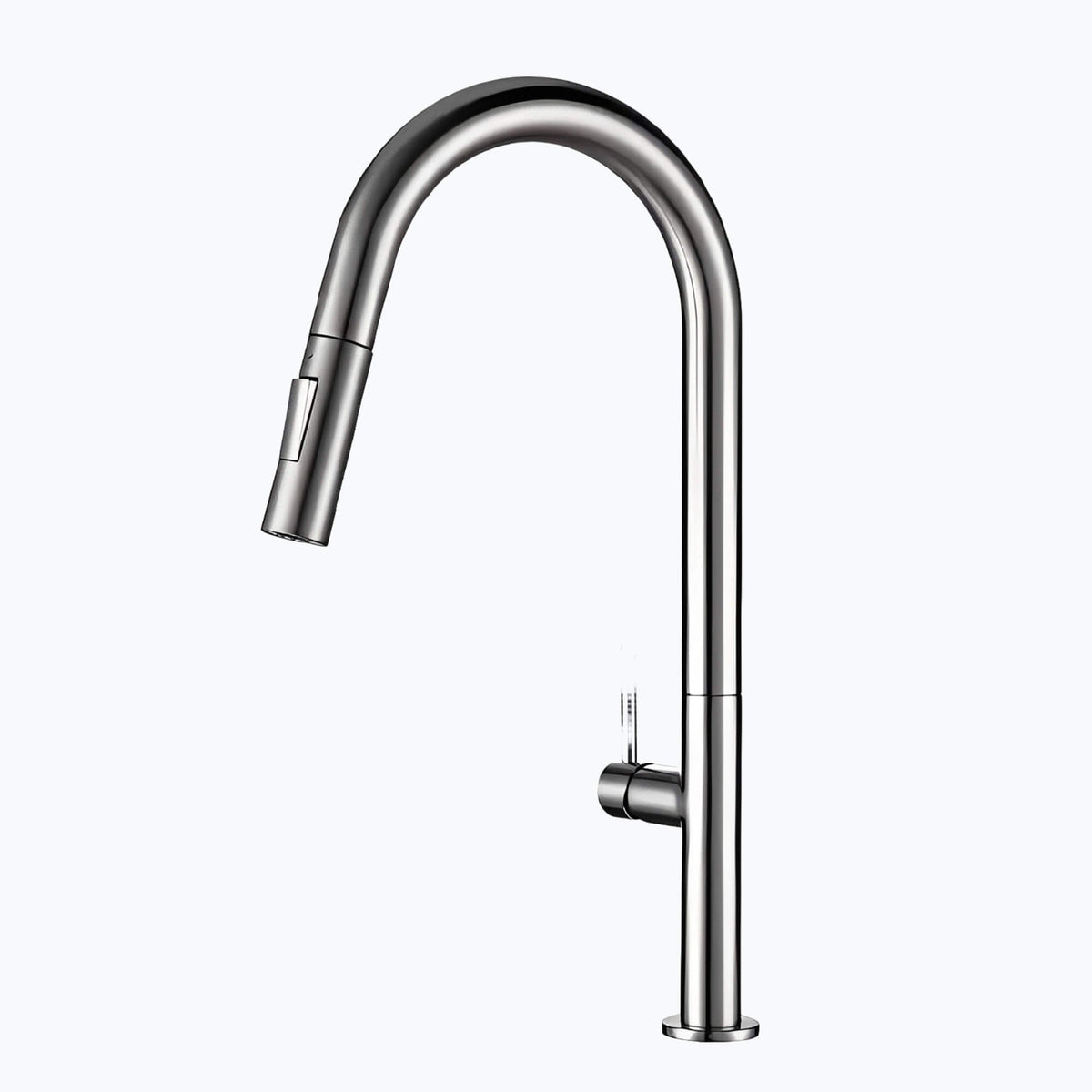 Robinet de cuisine avec douchette extractible design - Gris