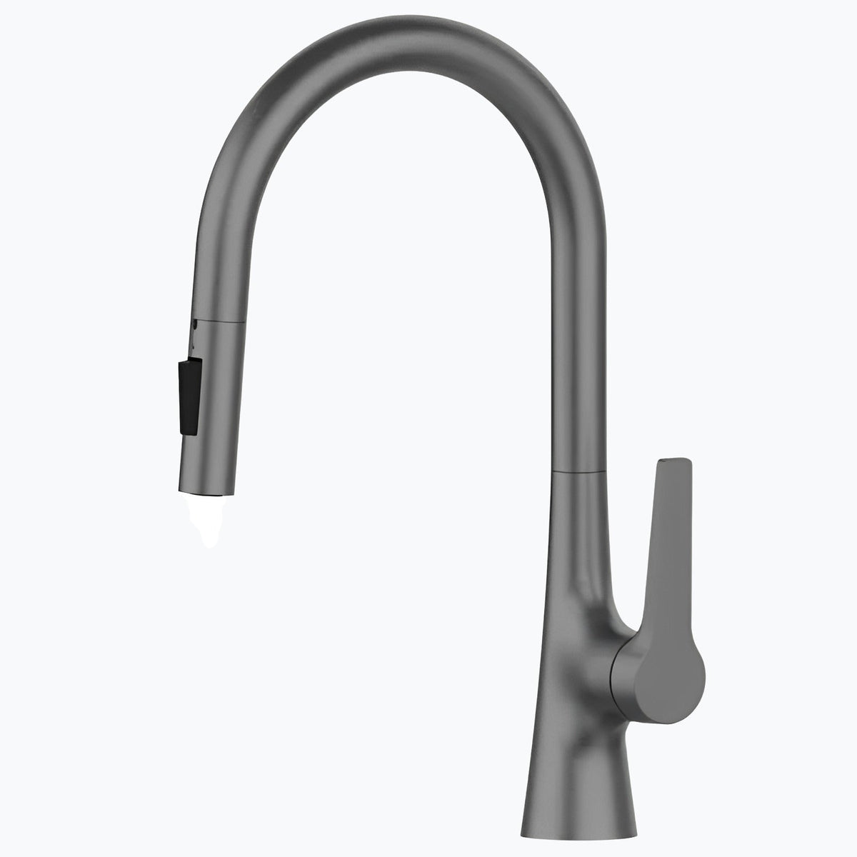 Robinet de cuisine douchette à bec extractible deux jets - Chrome