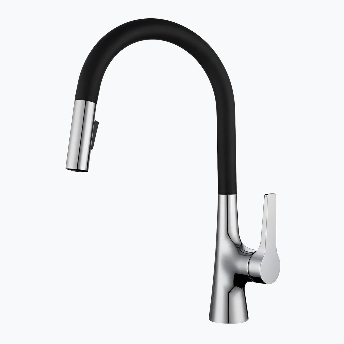Robinet de cuisine douchette à bec extractible deux jets - Chrome