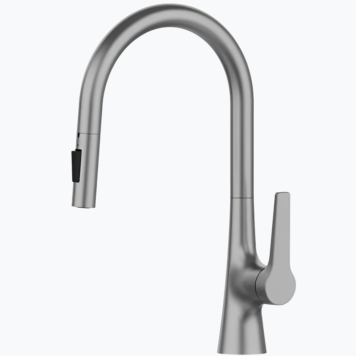 Robinet de cuisine douchette à bec extractible deux jets - Chrome