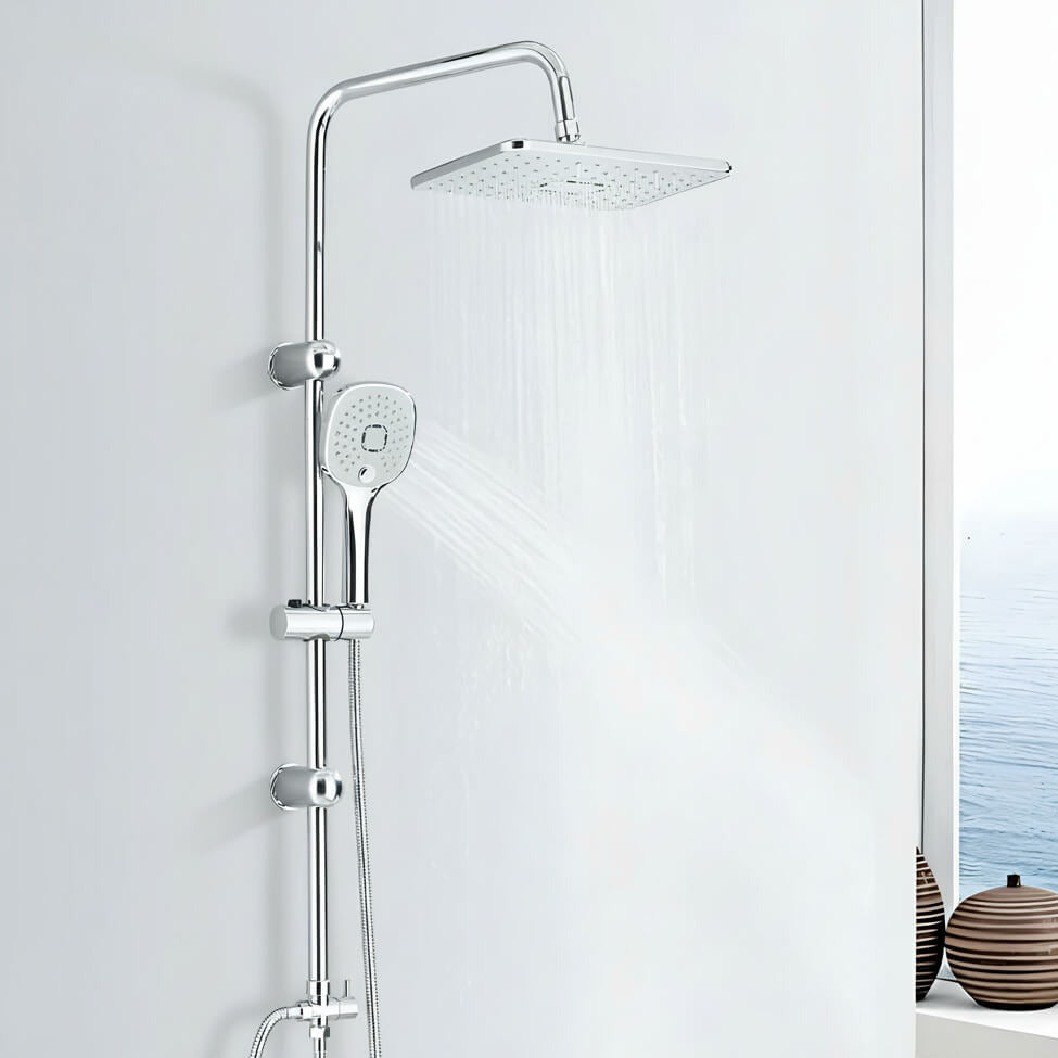 Robinet de douche contemporain - Chrome
