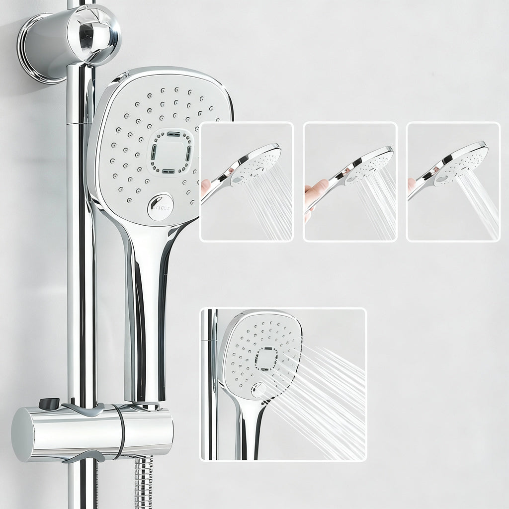 Robinet de douche contemporain - Noir