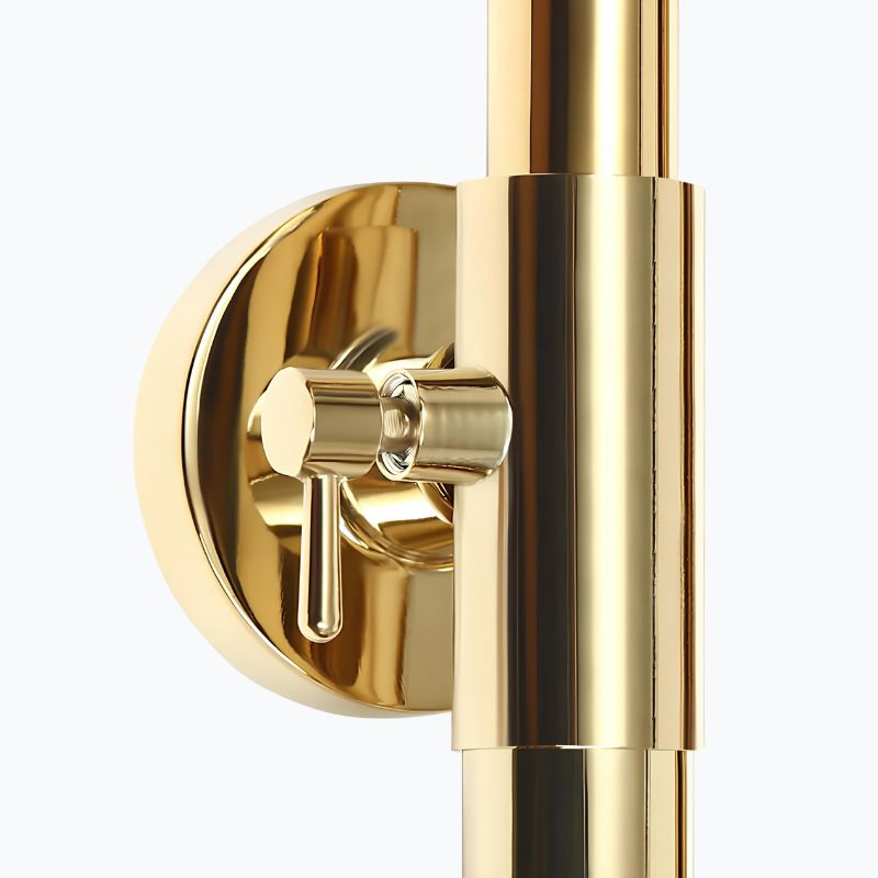 Robinet de douche dorée thermostatique - Or