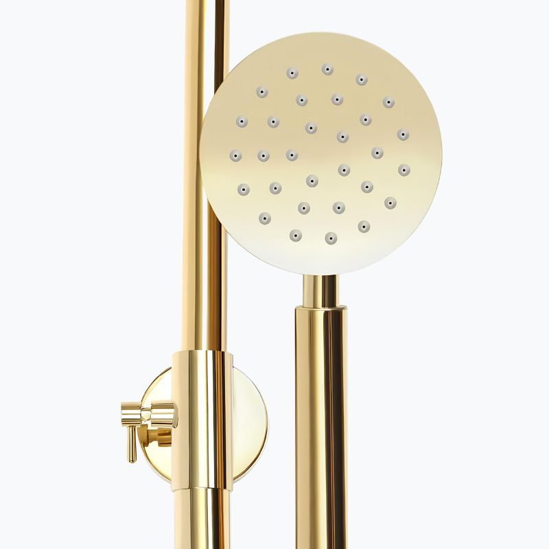 Robinet de douche dorée thermostatique - Or