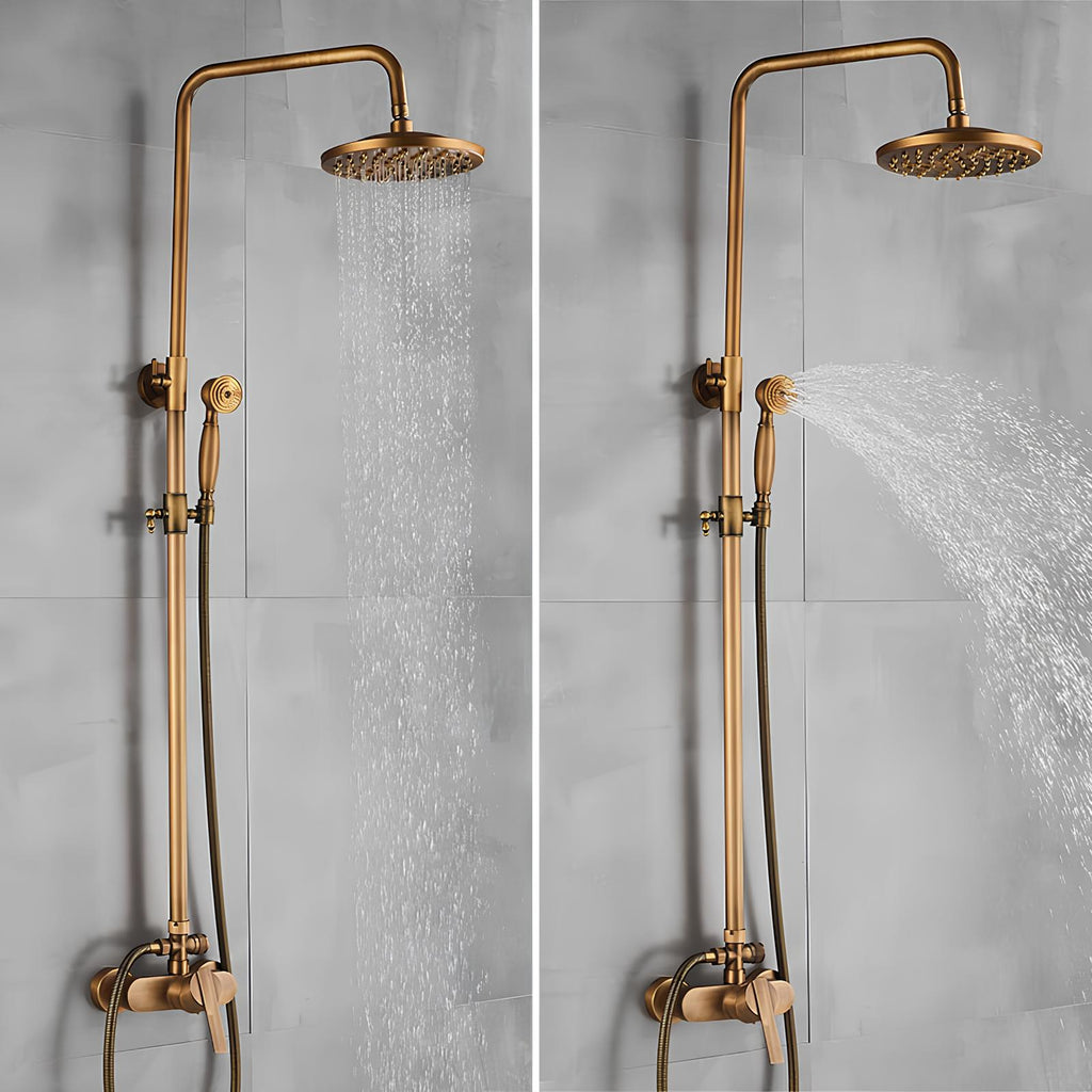 Robinet de douche style antique - bronze