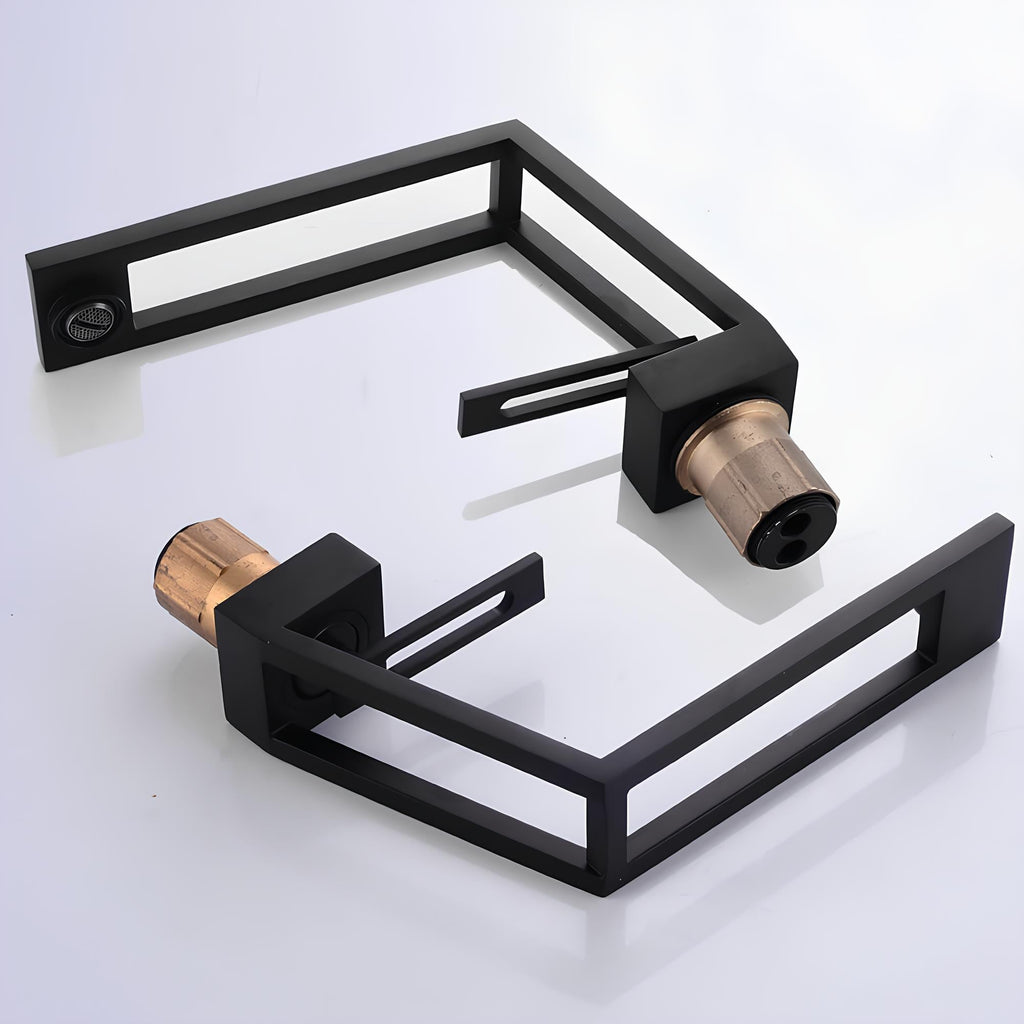 Robinet de lavabo - Design contemporain - Gris