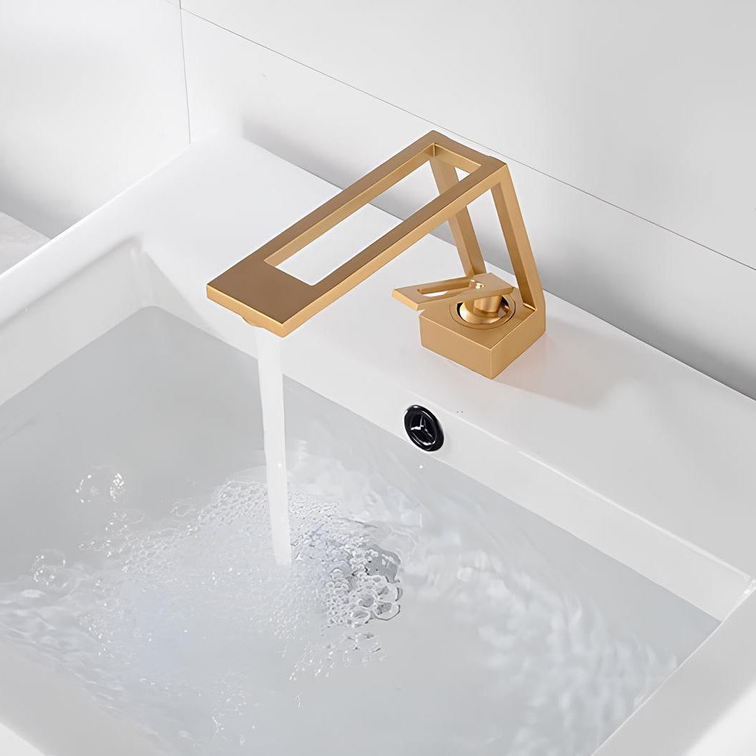 Robinet de lavabo - Design contemporain - Gris