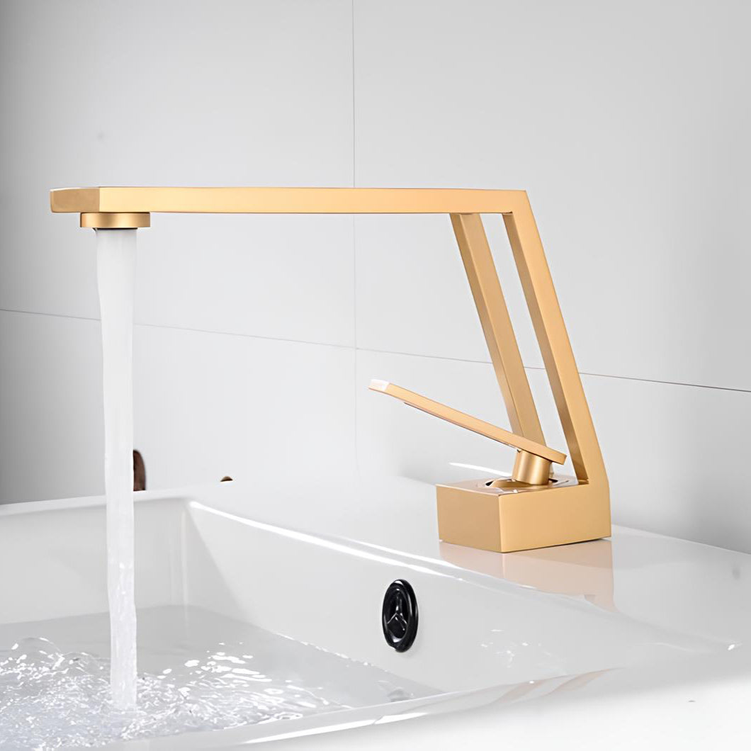 Robinet de lavabo - Design contemporain - Gris