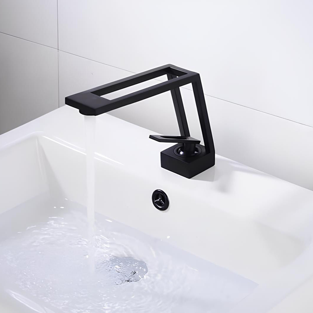 Robinet de lavabo - Design contemporain - Gris