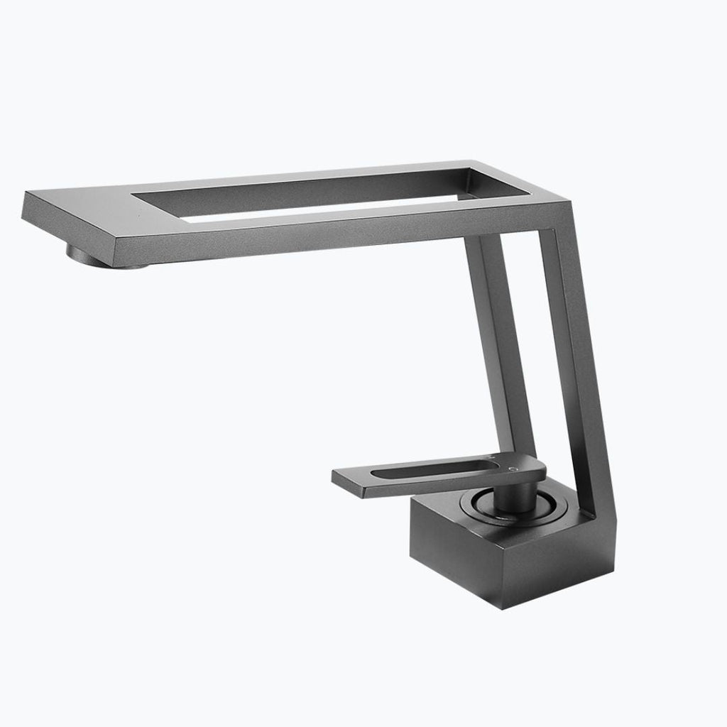 Robinet de lavabo - Design contemporain - Gris