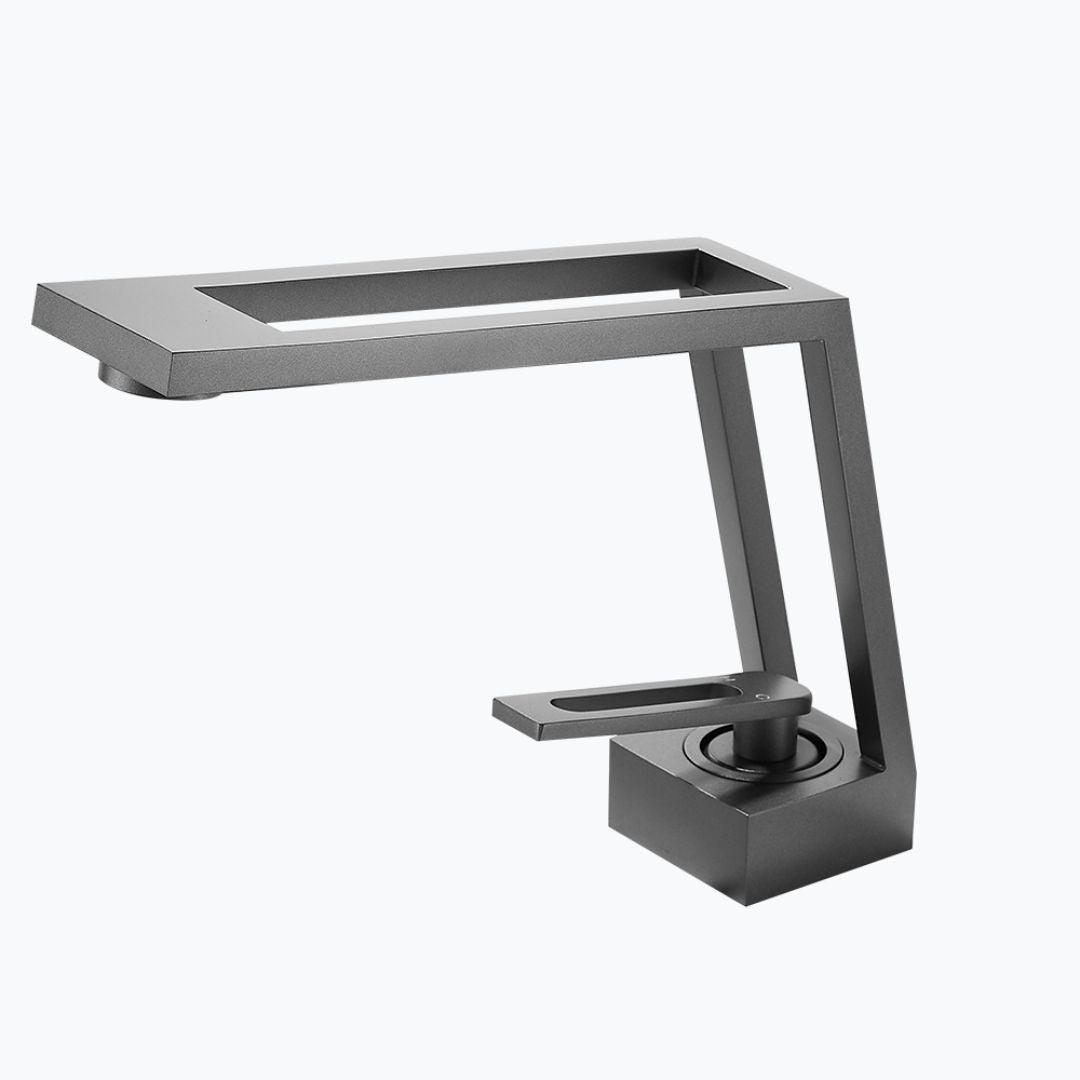 Robinet de lavabo - Design contemporain - Gris