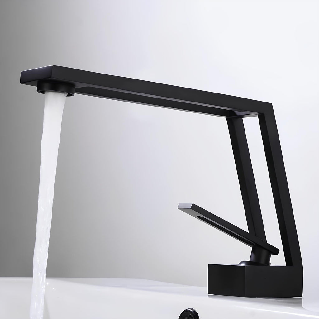 Robinet de lavabo - Design contemporain - Noir