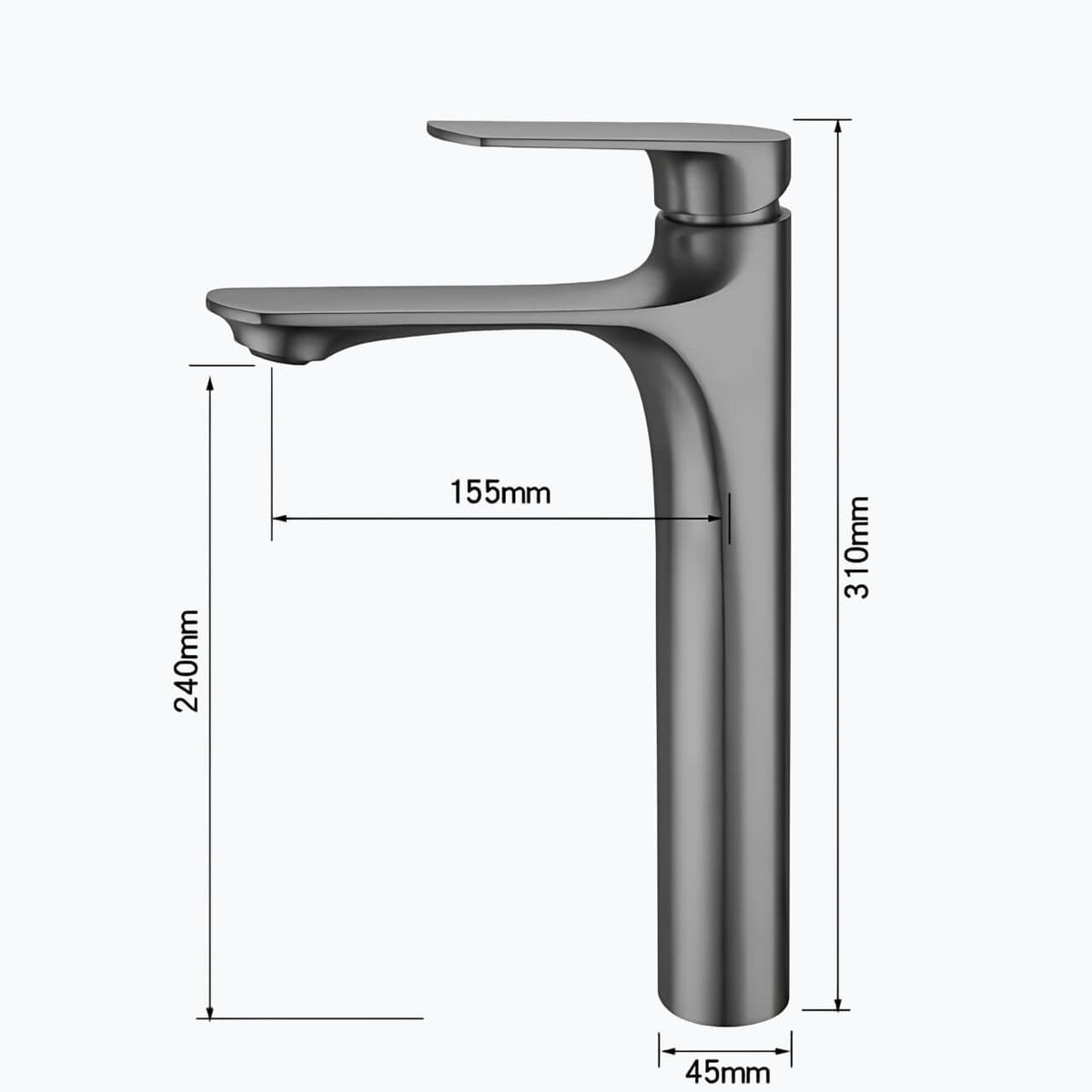 Robinet vasque - Design contemporain - Or