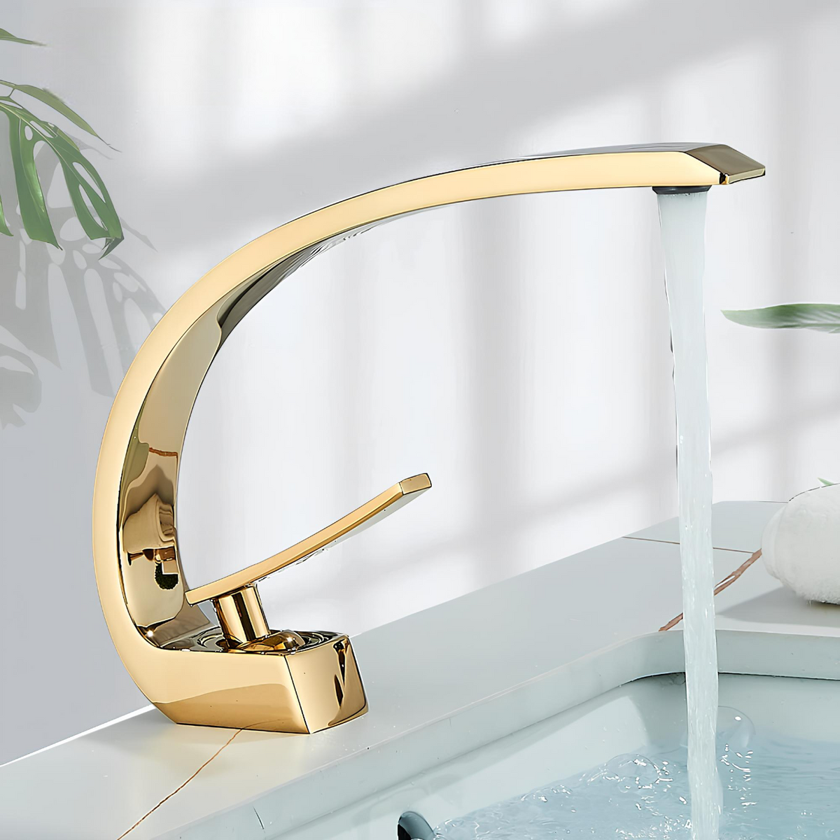 Robinet de lavabo luxe - Or