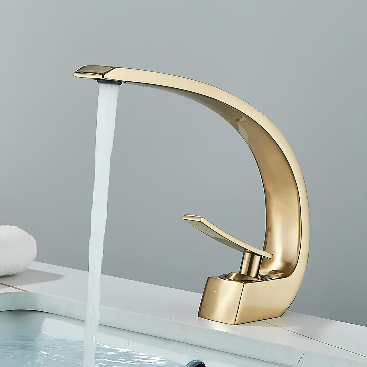 Robinet de lavabo luxe - Blanc