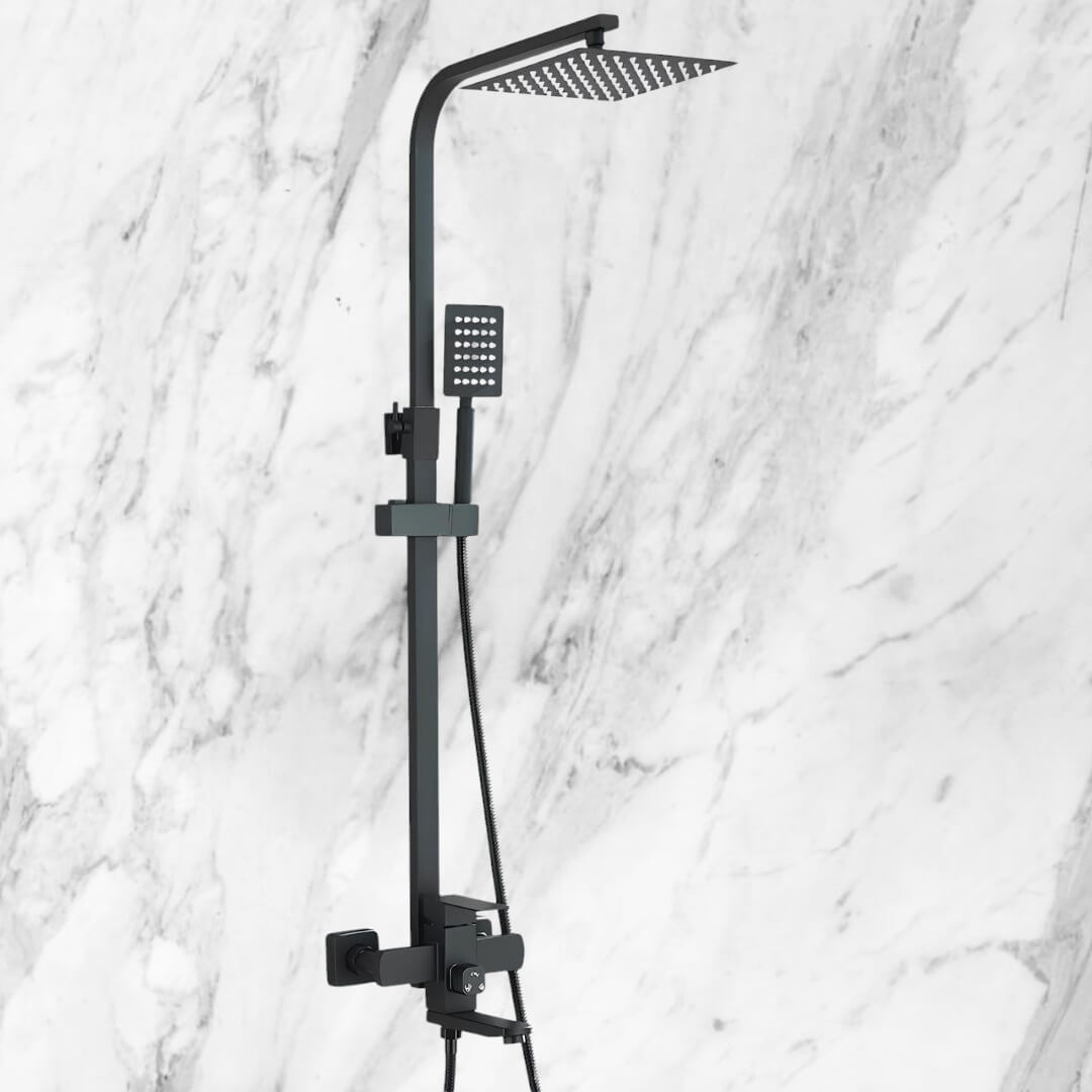 Robinet douche 3-en-1 avec bec pivotant - Or
