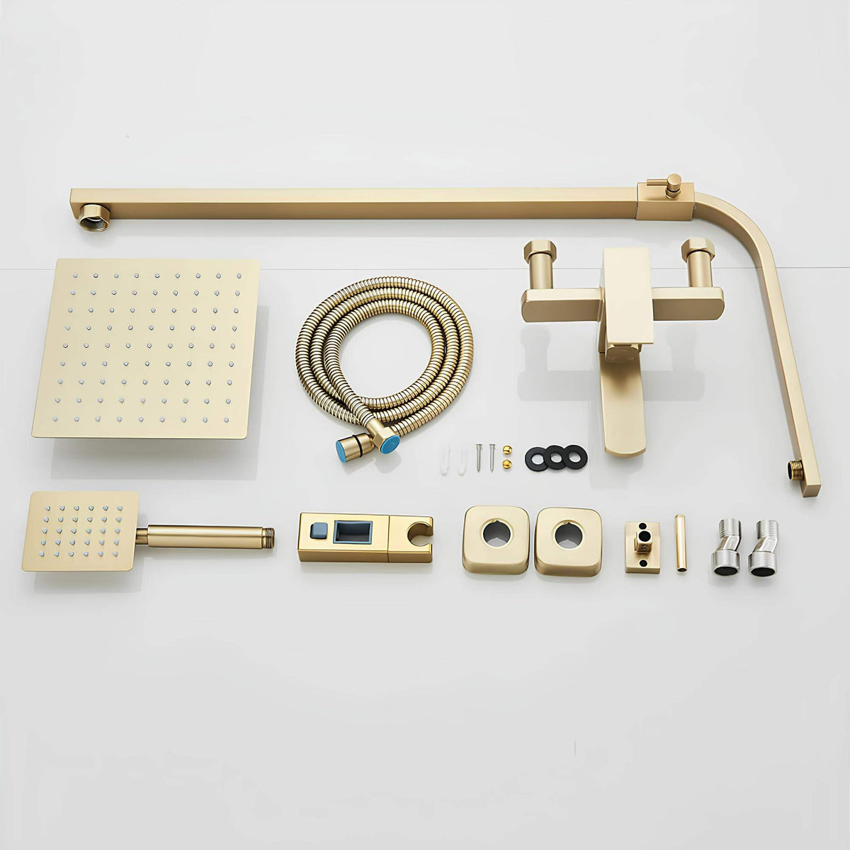 Robinet douche 3-en-1 avec bec pivotant - Or