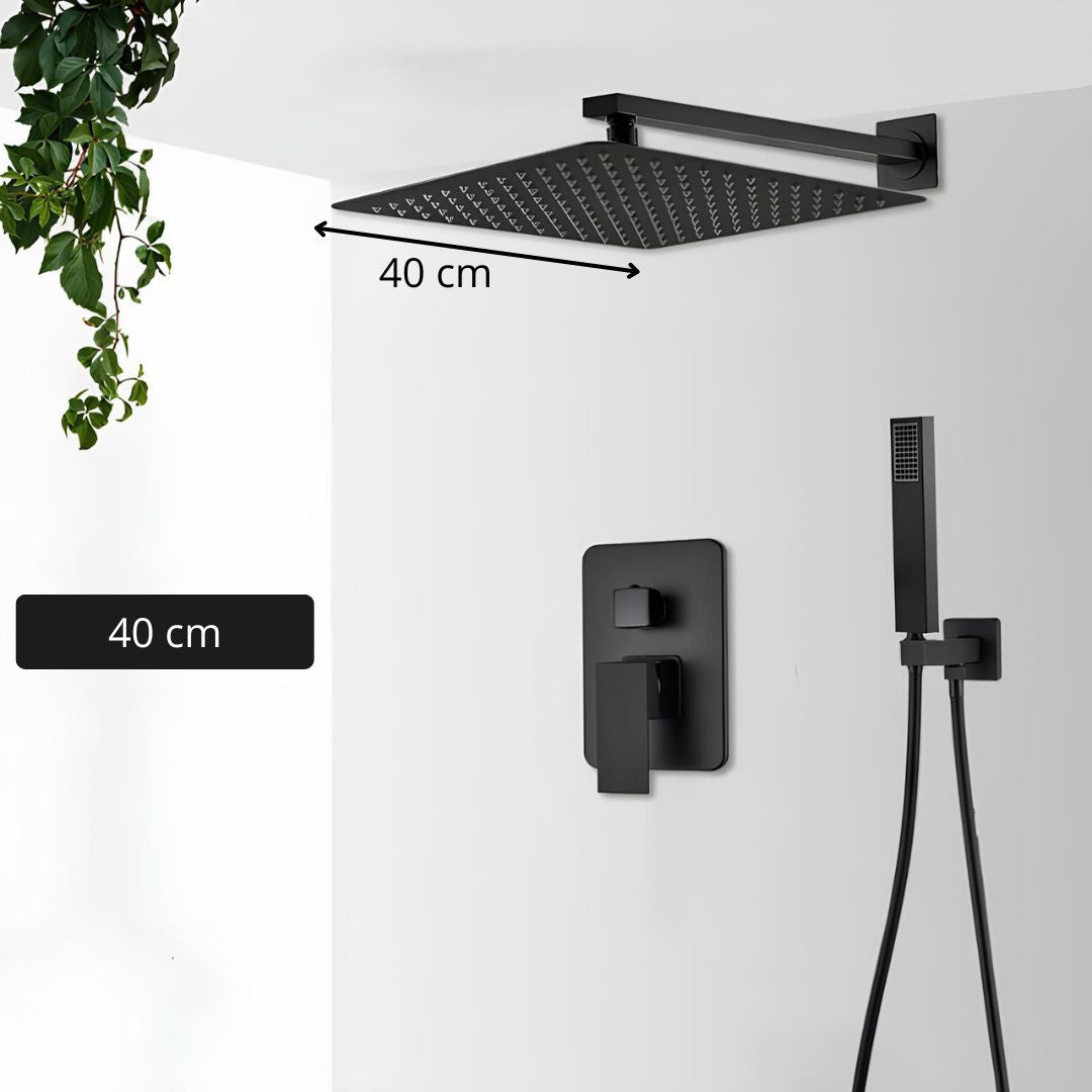 Robinet douche encastré avec cascade - 40 cm