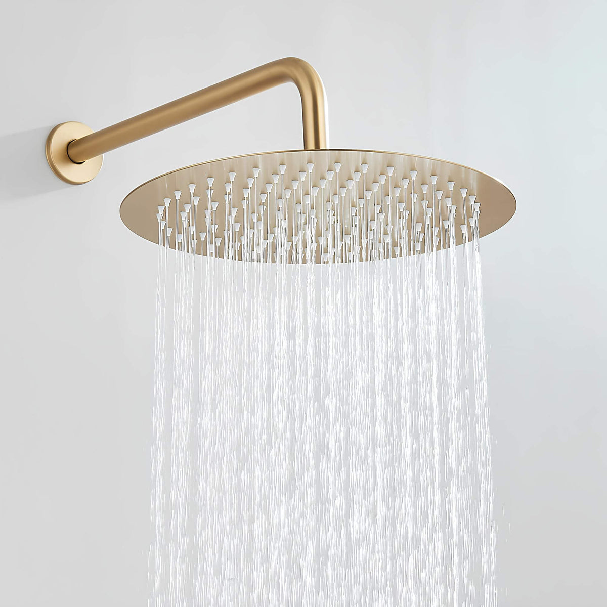 Robinet douche encastré rond - 20 cm de diamètre