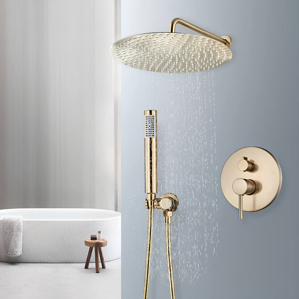 Robinet douche encastré rond - 40 cm de diamètre