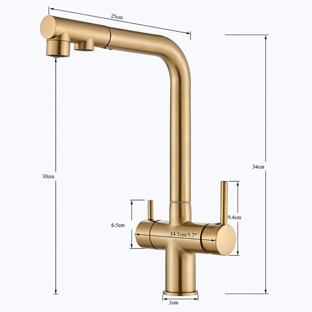 Robinet douchette filtration 3 en 1 - Chrome