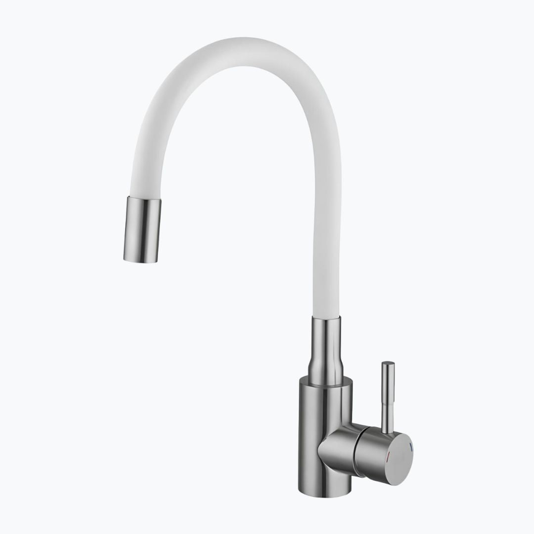 Robinet douchette flexible avec col coloré - Bleu