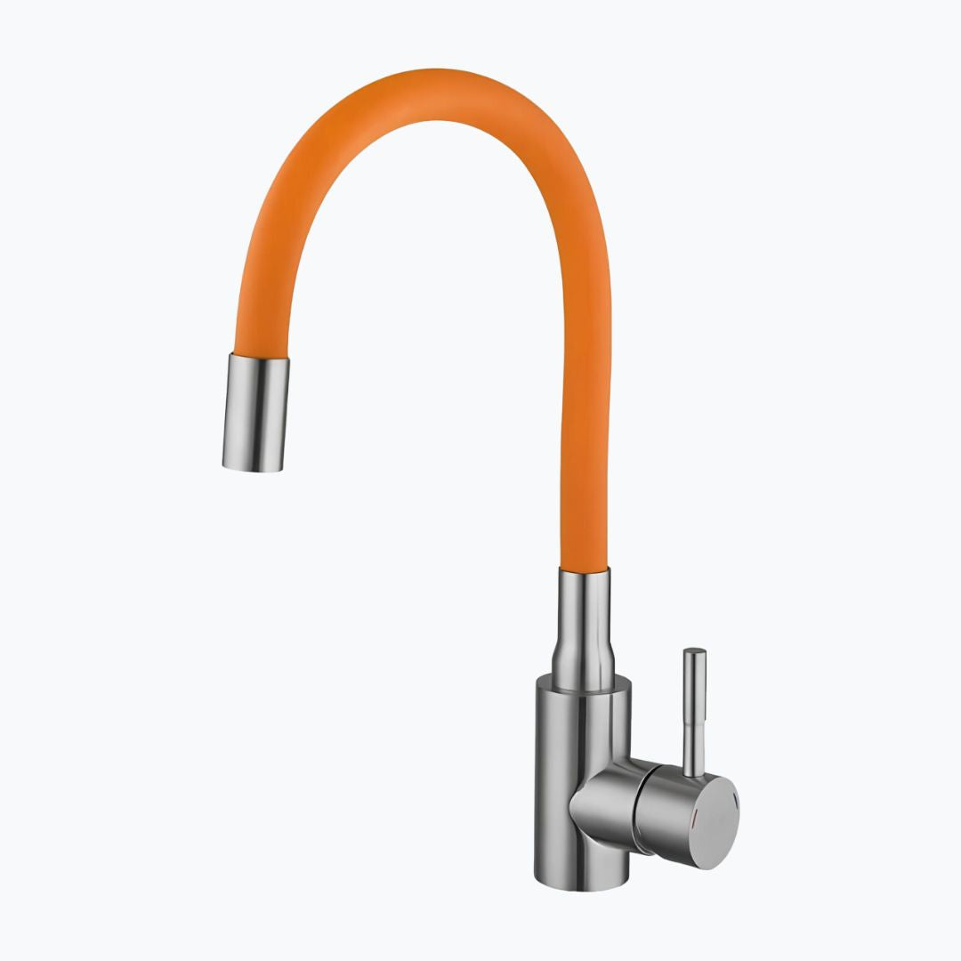 Robinet douchette flexible avec col coloré - Bleu